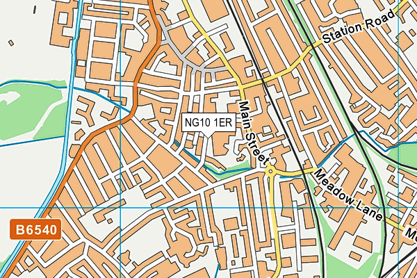 NG10 1ER map - OS VectorMap District (Ordnance Survey)
