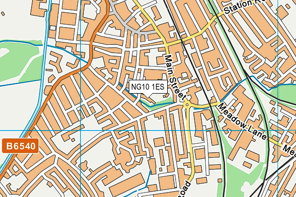 NG10 1ES map - OS VectorMap District (Ordnance Survey)