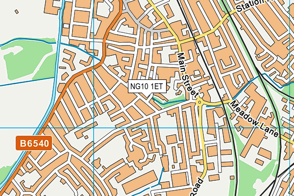 NG10 1ET map - OS VectorMap District (Ordnance Survey)