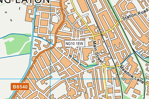 NG10 1EW map - OS VectorMap District (Ordnance Survey)