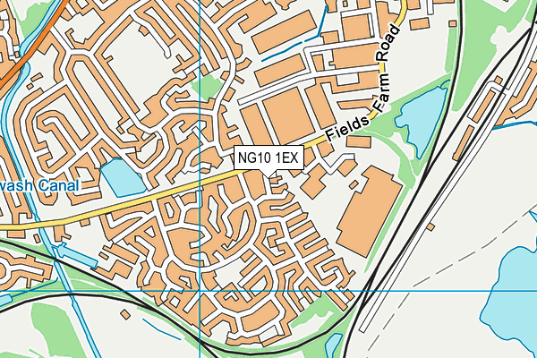 NG10 1EX map - OS VectorMap District (Ordnance Survey)