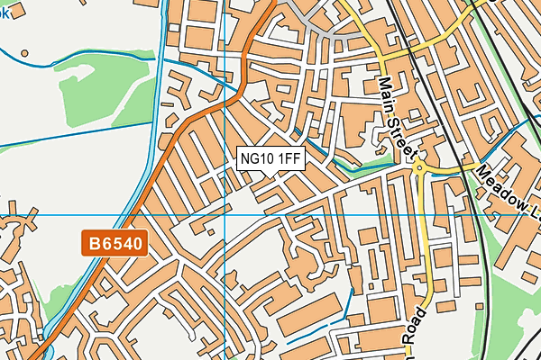 NG10 1FF map - OS VectorMap District (Ordnance Survey)