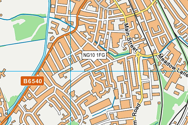 NG10 1FG map - OS VectorMap District (Ordnance Survey)