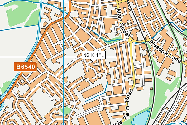 NG10 1FL map - OS VectorMap District (Ordnance Survey)