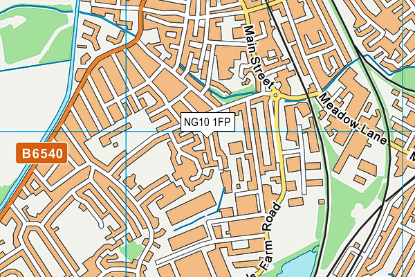 NG10 1FP map - OS VectorMap District (Ordnance Survey)