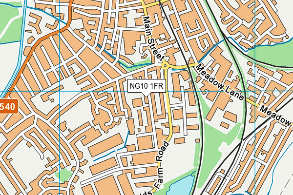 NG10 1FR map - OS VectorMap District (Ordnance Survey)