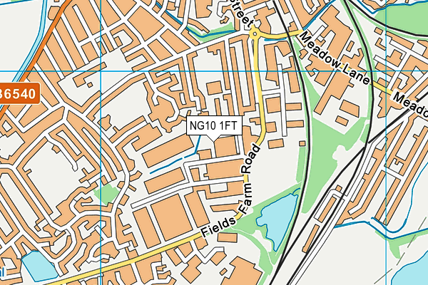 NG10 1FT map - OS VectorMap District (Ordnance Survey)