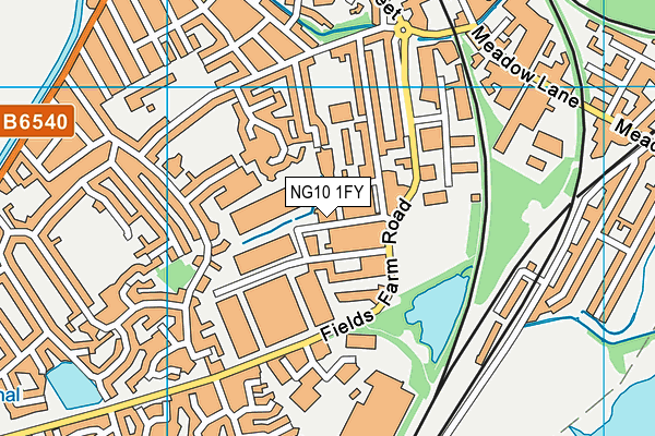 NG10 1FY map - OS VectorMap District (Ordnance Survey)