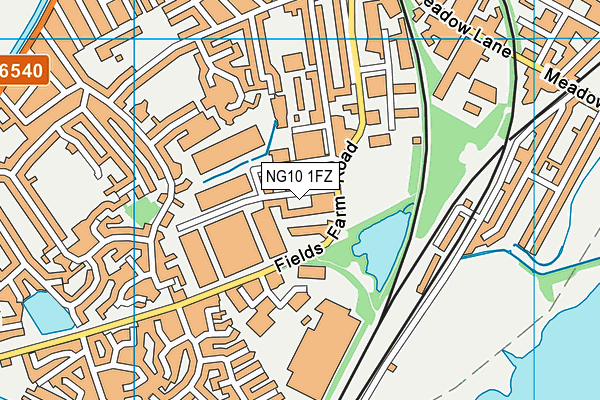 NG10 1FZ map - OS VectorMap District (Ordnance Survey)