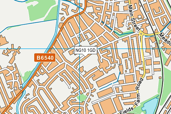 NG10 1GD map - OS VectorMap District (Ordnance Survey)