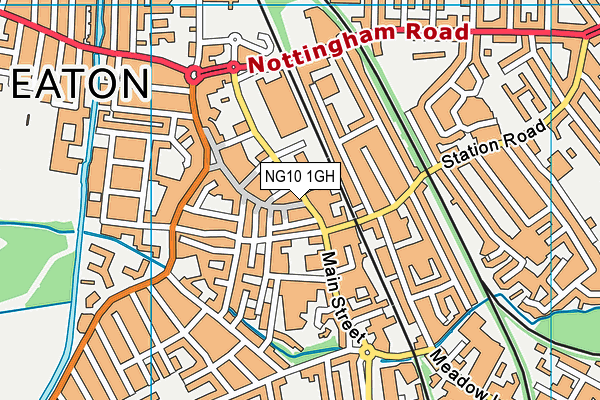 Active Nation Gym (Long Eaton) (Closed) map (NG10 1GH) - OS VectorMap District (Ordnance Survey)