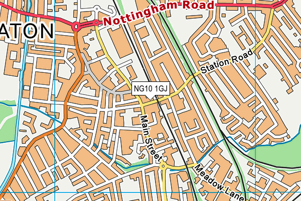 NG10 1GJ map - OS VectorMap District (Ordnance Survey)