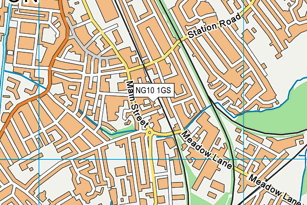 NG10 1GS map - OS VectorMap District (Ordnance Survey)