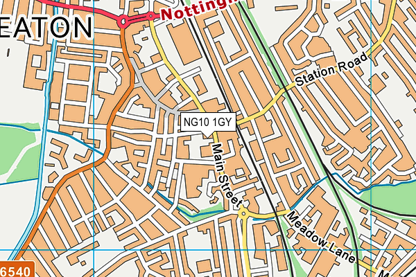 NG10 1GY map - OS VectorMap District (Ordnance Survey)