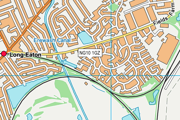 NG10 1GZ map - OS VectorMap District (Ordnance Survey)