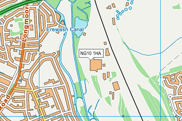 NG10 1HA map - OS VectorMap District (Ordnance Survey)