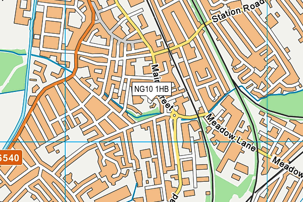 NG10 1HB map - OS VectorMap District (Ordnance Survey)