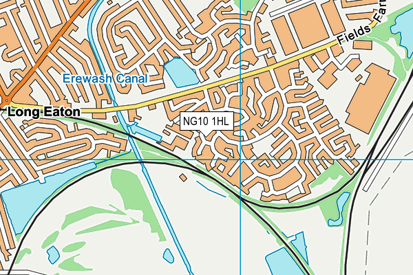 NG10 1HL map - OS VectorMap District (Ordnance Survey)