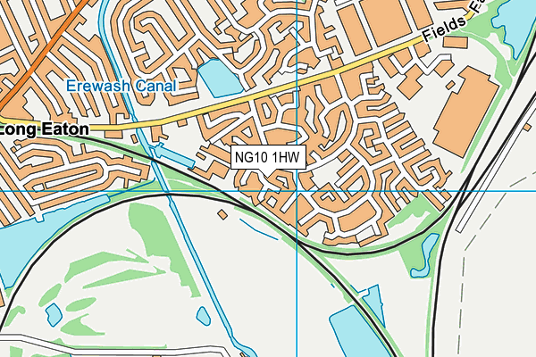 NG10 1HW map - OS VectorMap District (Ordnance Survey)