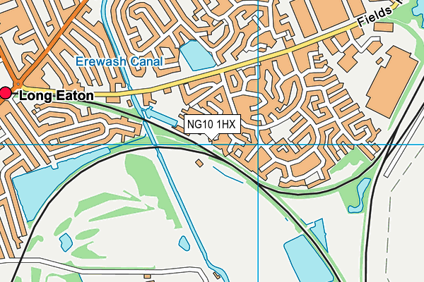 NG10 1HX map - OS VectorMap District (Ordnance Survey)