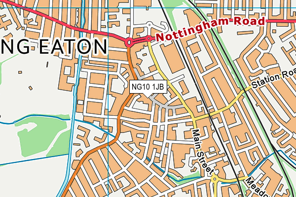 NG10 1JB map - OS VectorMap District (Ordnance Survey)