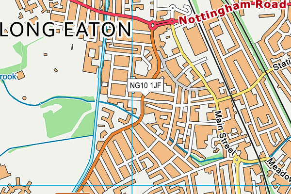 NG10 1JF map - OS VectorMap District (Ordnance Survey)