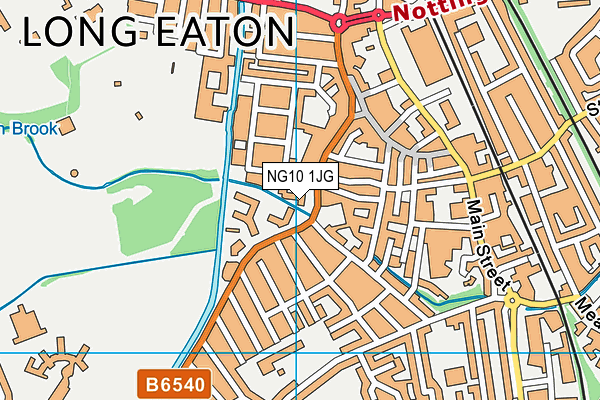 NG10 1JG map - OS VectorMap District (Ordnance Survey)