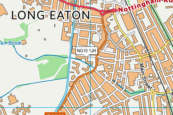 NG10 1JH map - OS VectorMap District (Ordnance Survey)