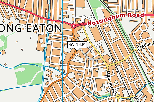 NG10 1JS map - OS VectorMap District (Ordnance Survey)