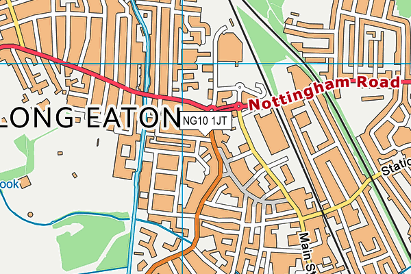 NG10 1JT map - OS VectorMap District (Ordnance Survey)