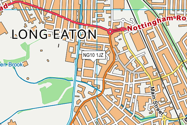 NG10 1JZ map - OS VectorMap District (Ordnance Survey)