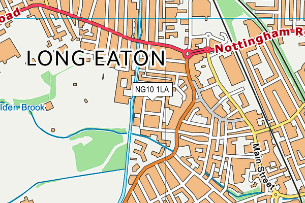 NG10 1LA map - OS VectorMap District (Ordnance Survey)