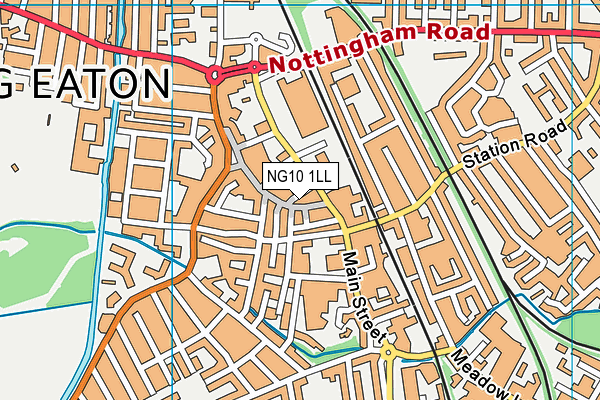 NG10 1LL map - OS VectorMap District (Ordnance Survey)