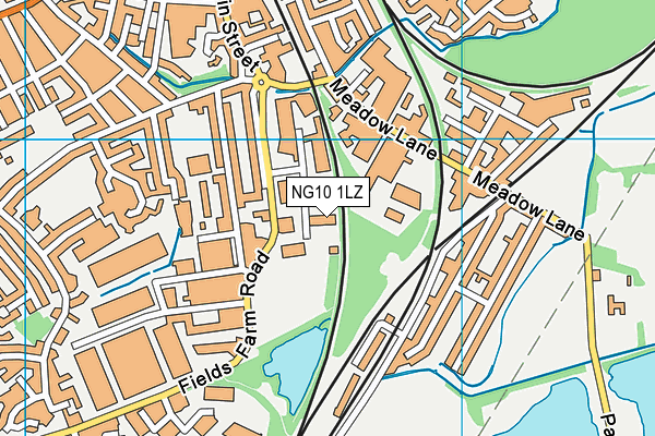 NG10 1LZ map - OS VectorMap District (Ordnance Survey)