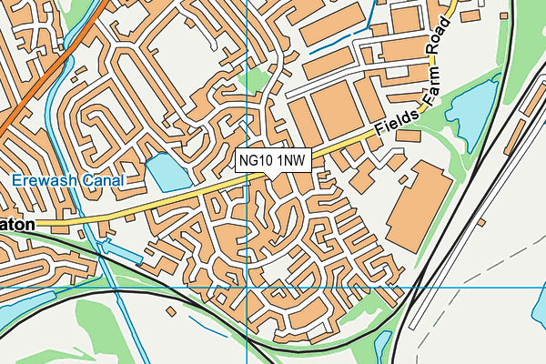 NG10 1NW map - OS VectorMap District (Ordnance Survey)