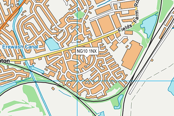 NG10 1NX map - OS VectorMap District (Ordnance Survey)
