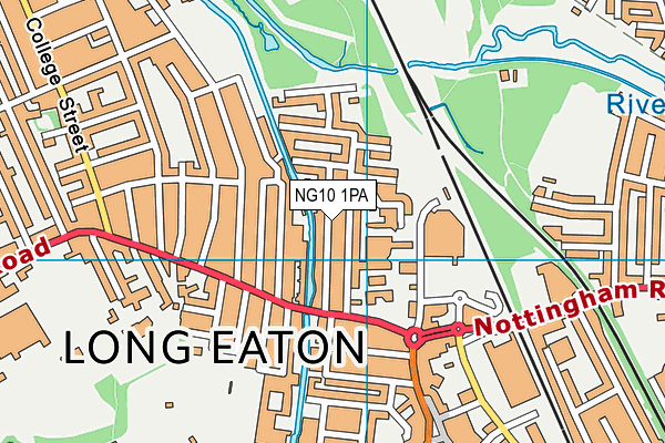 NG10 1PA map - OS VectorMap District (Ordnance Survey)
