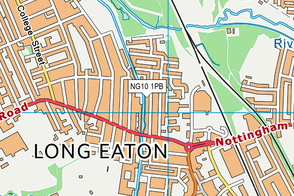 NG10 1PB map - OS VectorMap District (Ordnance Survey)