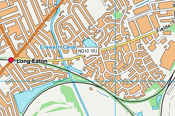 NG10 1PJ map - OS VectorMap District (Ordnance Survey)
