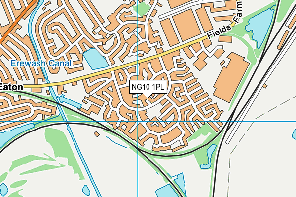 NG10 1PL map - OS VectorMap District (Ordnance Survey)