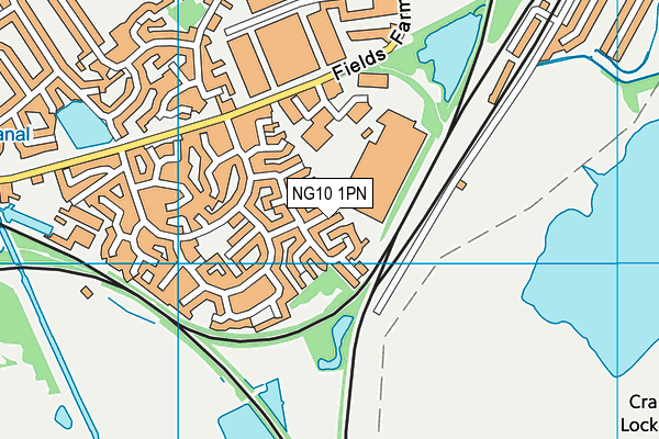 NG10 1PN map - OS VectorMap District (Ordnance Survey)