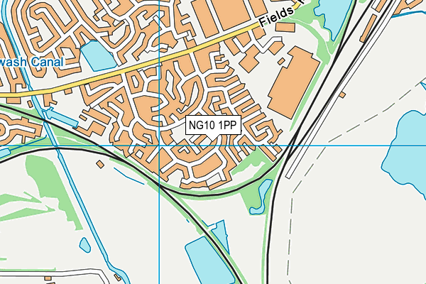 NG10 1PP map - OS VectorMap District (Ordnance Survey)