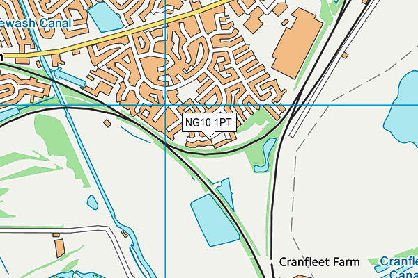 NG10 1PT map - OS VectorMap District (Ordnance Survey)