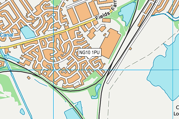 NG10 1PU map - OS VectorMap District (Ordnance Survey)