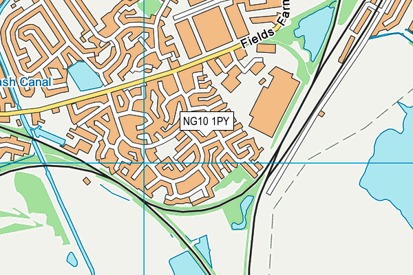 NG10 1PY map - OS VectorMap District (Ordnance Survey)
