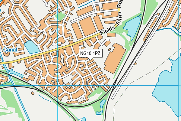 NG10 1PZ map - OS VectorMap District (Ordnance Survey)