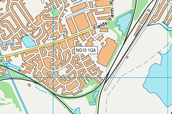 NG10 1QA map - OS VectorMap District (Ordnance Survey)