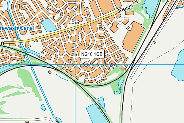 NG10 1QB map - OS VectorMap District (Ordnance Survey)
