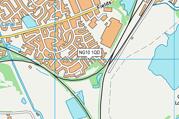 NG10 1QD map - OS VectorMap District (Ordnance Survey)