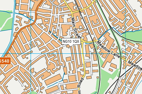 NG10 1QX map - OS VectorMap District (Ordnance Survey)